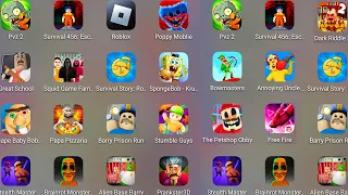 Minecraft, Roblox, Free Fire, Among Us, Santa Baldi's Basics | Fun Mobile Games Gameplay