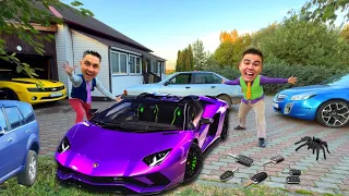 Millionaire Bought Car Seller in Car Market VS Brother Car Keys Kids Video