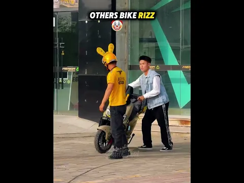 OTHER BIKERS RIZZ VS LAST ONE 💀 #edit #trending #trollface #troll #skulltroi #skulledit