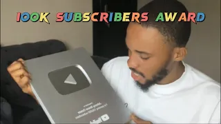 UNBOXING MY 100k subscribers Award