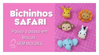 Apliques de Biscuit SAFARI - MUITO FÁCIL - Sah Passa o passo