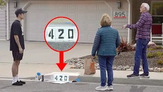 Painting Peoples Curbs, But Putting the Wrong Address