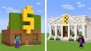 💎 NOOB HOUSE VS BILLIONAIRE HOUSE! 🏆🔥 Poor vs Rich Minecraft Battle! 😱 #technogamer