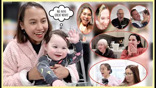 TELLING OUR FAMILY & FRIENDS WE'RE PREGNANT! ANG DAMING NA SHOCK! ❤️ | rhazevlogs