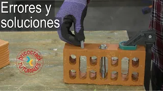 Colgar cargas pesadas y muy pesadas en paredes de ladrillo (Bricocrack)