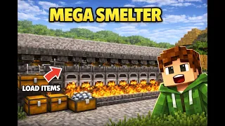 How to Make a Mega Smelter in Minecraft