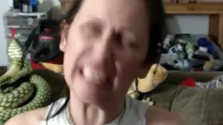 naked and laughing goes full buffalo bill