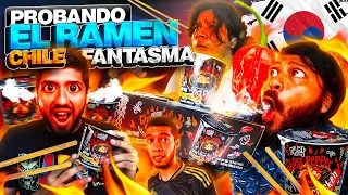 La SOPA INSTANTANEA MAS PICOSA DEL MUNDO con el CREW |  El chile 🌶PIMIENTA FANTASMA👻