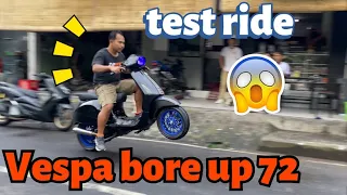 Part III BORE UP VESPA SPEK 72‼️ TEST RIDE TIPIS TIPIS‼️ ZANKET MOTO