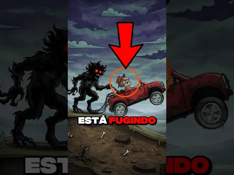 De quem o homem do carro vermelho está fugindo em Hill Climb Racing? 🚗😨