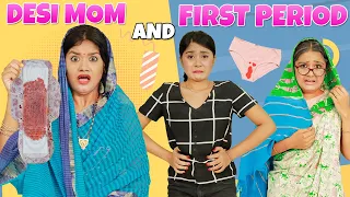 DESI MOM and FIRST PERIOD - Episode 1 In Bengali | Life Saving PERIOD HACKS