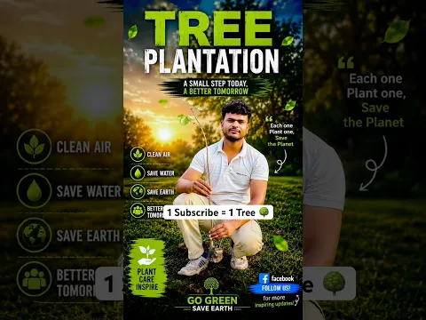 🌱 1 Subscriber = 1 Tree 🌳 Let's Make Earth Greener #playstation #plants #treework #treeplantation