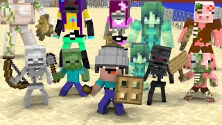 Baby Noob Become a Hero - Minecraft Animation