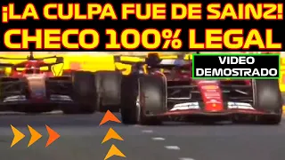 SERGIO PÉREZ 100% LIMPIO ACCIDENTE F1 BAKU, SAINZ EL CULPABLE CON UN LECLERC BASTANTE SUCIO | VIDEOS