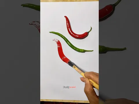 “When Art Looks Too Real! 🎨🌶️” #shortsvideo