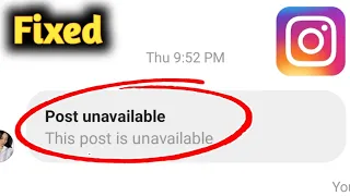 Instagram this post is unavailable problem solved