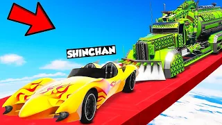 GTA 5 FACE TO FACE CHALLENGE WITH SHINCHAN'S RAMP BUGGY