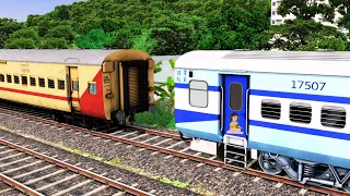 ICF UTKRISHT COUPLING LHB BLUE | BUMPY RAILROAD | RAILWORKS | TRAIN SIMULATOR 2022 | RAILROAD ATG
