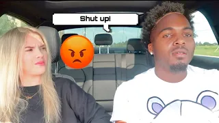 Telling My Girlfriend To SHUT UP To See Her Reaction. *NEVER AGAIN*