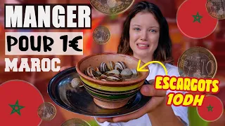 JE MANGE POUR 1€ (10dh)  AU MAROC À TANGER PENDANT 24H - Claire