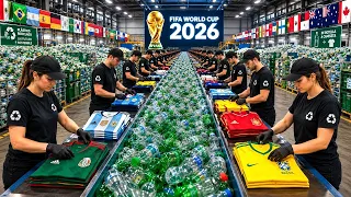 Como Garrafas Plásticas Viram as Camisas Oficiais da Copa do Mundo