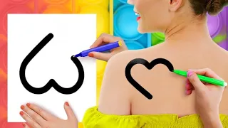 पहले आर्ट स्कूल खत्म करने वाला जीतेगा || मज़ेदार ड्राइंग चैलेंज! DIY पेंटिंग हैक्स 123 GO! TRENDS पर