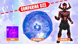 How Big is Kevin/Mothership/Galactus in Fortnite