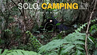 SOLO CAMPING, Hujan Di Malam Hari Dengan Suara Alam
