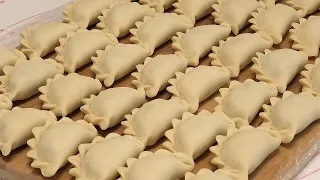 Идеальное тесто для вареников.Вареники с картошкой и грибами/Dumplings with potatoes and mushrooms