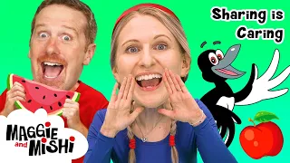 Fruit Healthy Food with Maggie and Mishi | Preschool Learning | Steve and Maggie Wheels on the Bus
