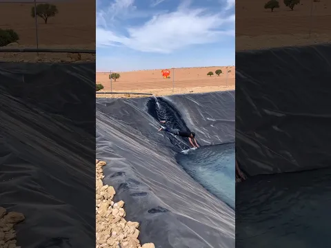 Salto en un deposito en medio del desierto 😱