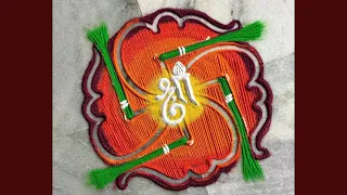Ganesha Chaturthi special rangoli designs! 🌺 #ganpati #bappamorya #ganeshachaturthi #rangoli