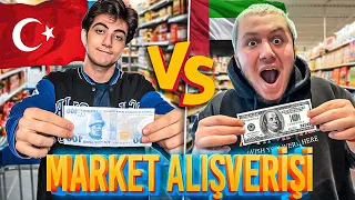 Dubai VS Türkiye Market Alışverişi! 100 DOLAR VS 100 TL!! ( 2000 TL )