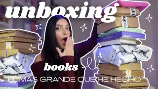 ¡SÚPER UNBOXING DE LIBROS! | El más grande que he hecho 🤭📚