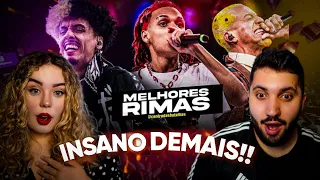 INSANO!! MELHORES RIMAS da BDA 7 ANOS! [React em Casal]