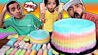 تحدي أكبر كيكة غزل البنات 🍭 || لايفوتكم العقاب🔥🤮