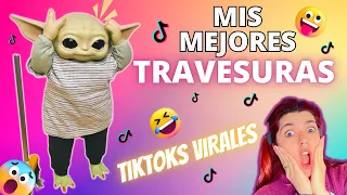 MIS MEJORES TRAVESURAS 🤣🤣 TIKTOKS VIRALES 🤩🤩