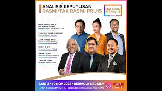 [LANGSUNG] Perkembangan terkini #PRU15 setakat jam 8.30 malam | 19 Nov 2022