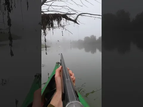 Duck Hunting from a Canoe TWO Shots THREE Ducks