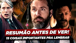 15 COISAS que você PRECISA lembrar antes de OS SEGREDOS DE DUMBLEDORE!
