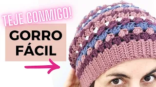 Cómo Tejer un Gorro Fácil a Crochet con Puntos Básicos | Todas las Tallas, Ideal para Principiantes