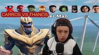 Carros de superhéroes vs supervillanos reaccionando!!