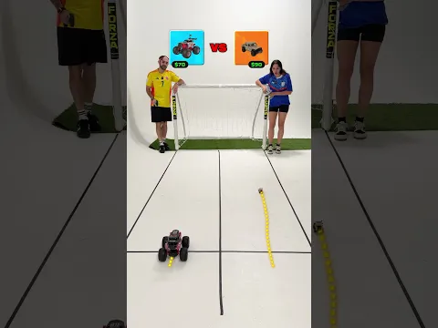 $1 VS $1000 RC Cars Race To The Goal!