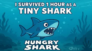 I Survived 1 Hour as a Tiny Shark in Hungry Shark!