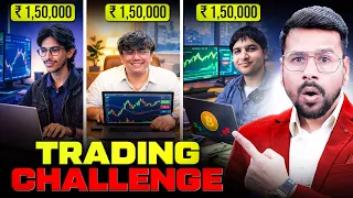 ₹1,50,000 Live Trading Challenge | 3 Traders, 3 Strategies, 1 Winner