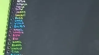 Live Tulis nama cantik lagi ...