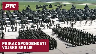 Prikaz sposobnosti Vojske Srbije, prenos sa vojnog aerodroma "Pukovnik pilot Milenko Pavlović"