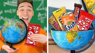 10 Möglichkeiten SNACKS in die SCHULE mitzunehmen - Challenge