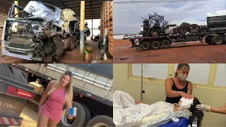Eu sobrevivi a isso. O que sobrou do caminhão levando embora pra minha cidade.