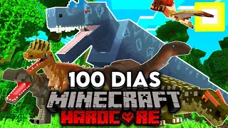 SOBREVIVÍ 100 DÍAS en EL MUNDO de DINOSAURIOS en MINECRAFT... Esto es lo que ocurrió